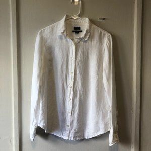 White Slim-fit Baird McNutt Irish linen shirt from J. Crew
